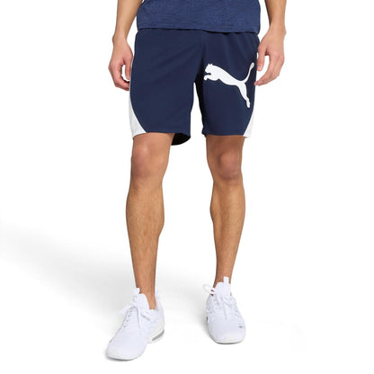 PUMA Mens Train All Day Tech 8 Inch Knit Athletic Shorts Casual Bottoms Casual - Blue