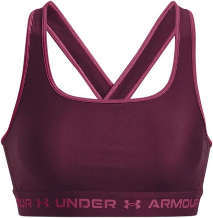 Under Armour Women's Crossback Mid Impact Sports Bra