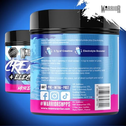 Warrior Creatine Monohydrate Plus Electrolytes Powder 360g
