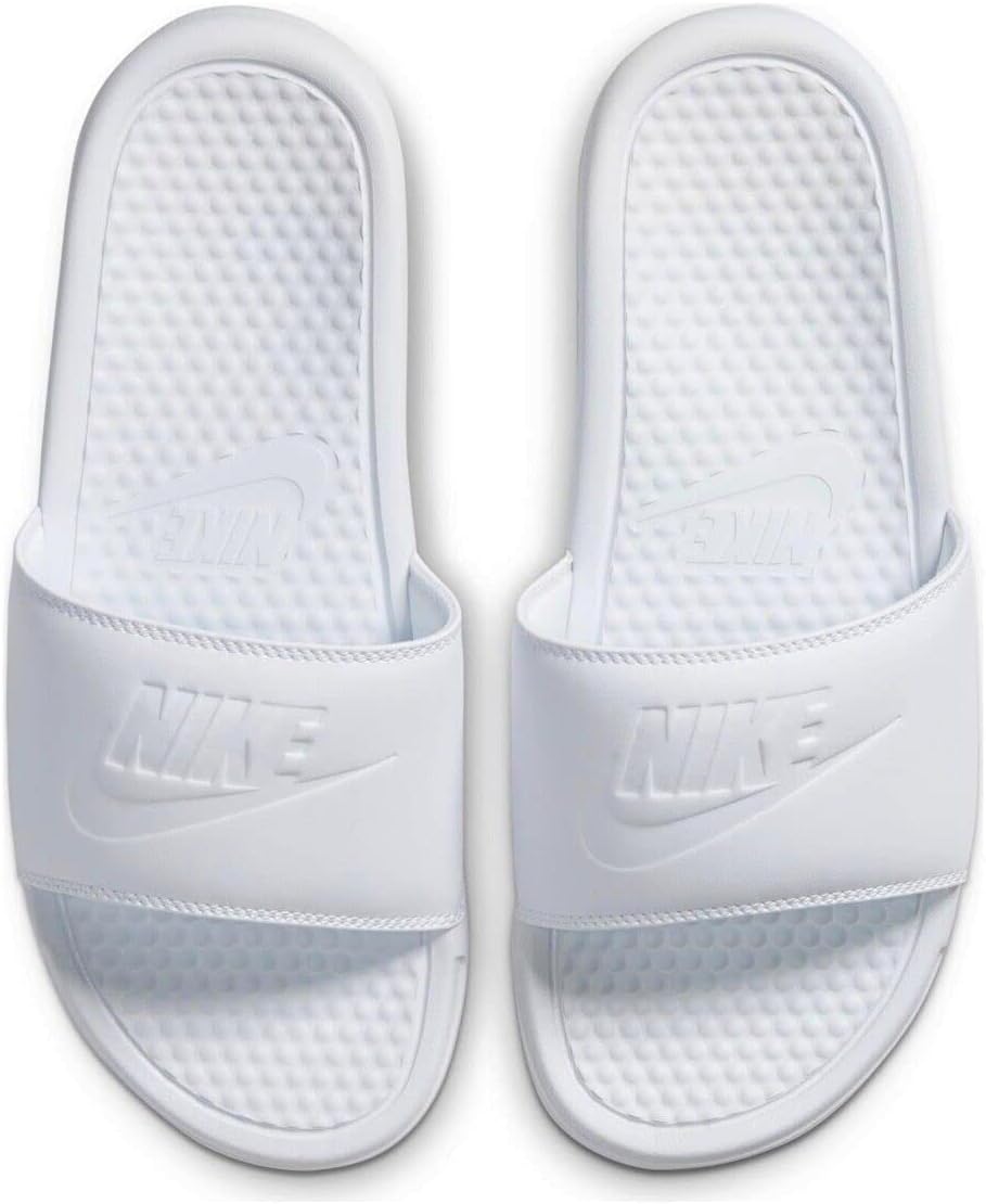 NIKE Benassi JDI Women's Slides 343881 (White/White/White 115) Size UK7.5 (EU42)