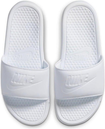 NIKE Benassi JDI Women's Slides 343881 (White/White/White 115) Size UK7.5 (EU42)