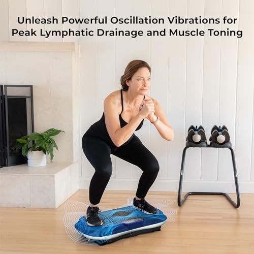 LifePro Vibration Plate Exercise Machine - Whole Body Workout Vibration Fitness Platform w/Loop Bands - Home Training Equipment for Weight Loss & Toning