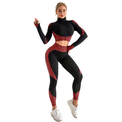 Veriliss Women's 3pcs Gym Tracksuit Sweatsuit Women's Activewear Sets 2024 Sport Yoga Fitness Clothing Ladies Workout Outfit Sportsuits for Running Jogging