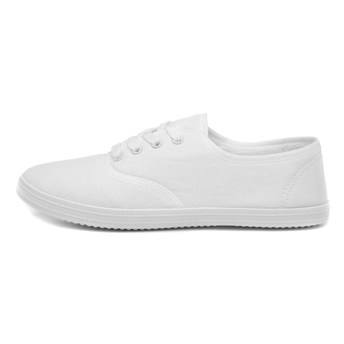 Red Fish Tai Womens Black Lace Up Canvas Shoe