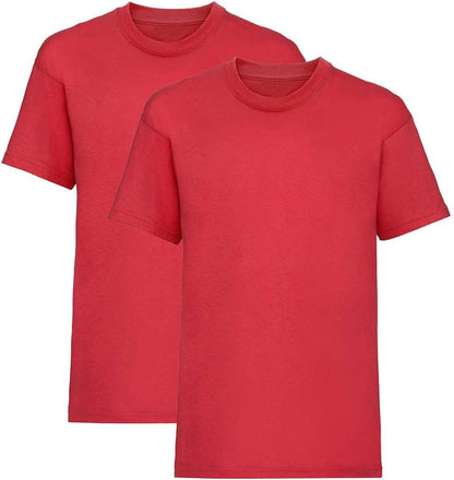 Listers Schoolwear Boys T-Shirt (Pack of 2) 100% Cotton 1-15 Years