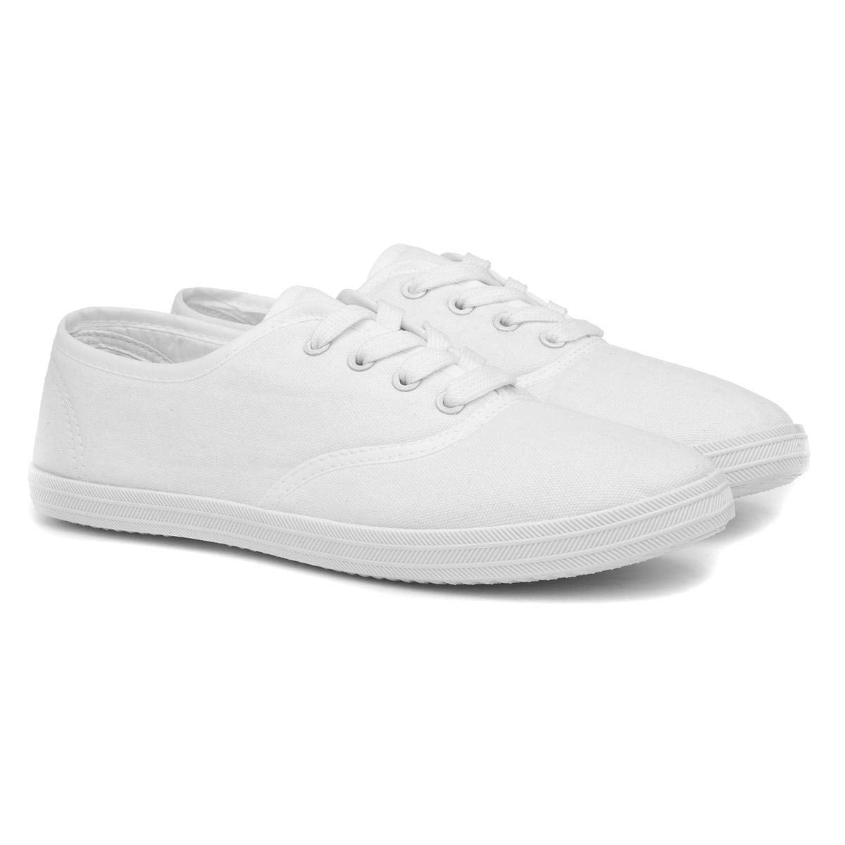 Red Fish Tai Womens Black Lace Up Canvas Shoe