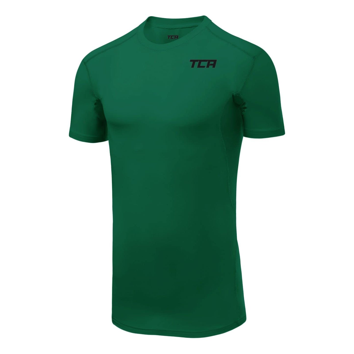 TCA Men's and Boys' HyperFusion Compression Base Layer Top Short Sleeve Under Shirt