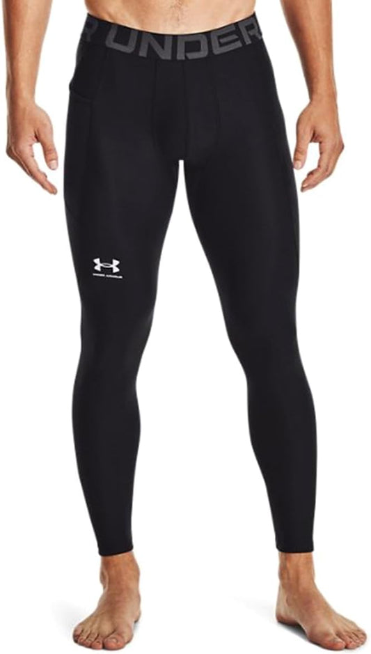 Under Armour Men's HeatGear Armour Leggings , Black (001)/Pitch Gray, Medium