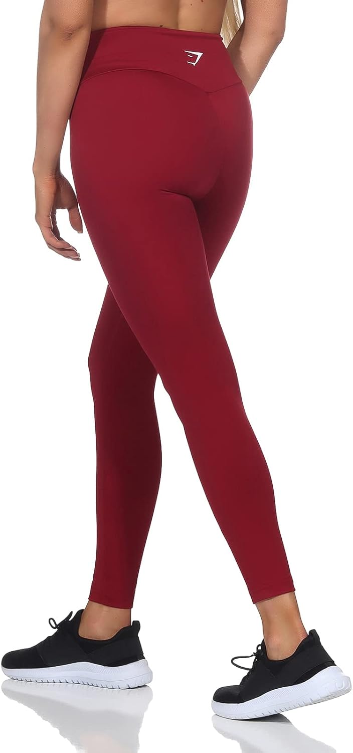 GYMSHARK Women´s Training Leggings Colour: Burgundy; Size: XS