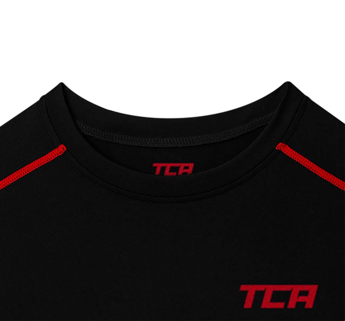 TCA Men's and Boys' HyperFusion Compression Base Layer Top Short Sleeve Under Shirt