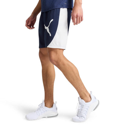 PUMA Mens Train All Day Tech 8 Inch Knit Athletic Shorts Casual Bottoms Casual - Blue