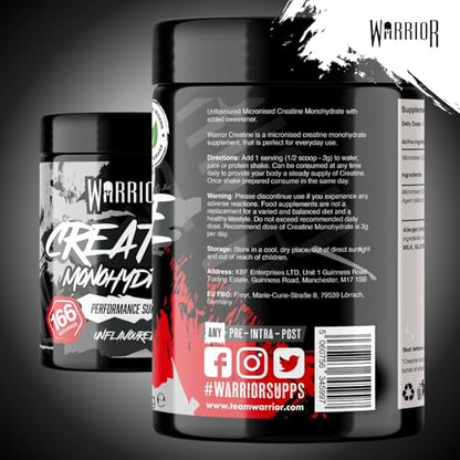 Warrior Creatine Monohydrate Powder 300g
