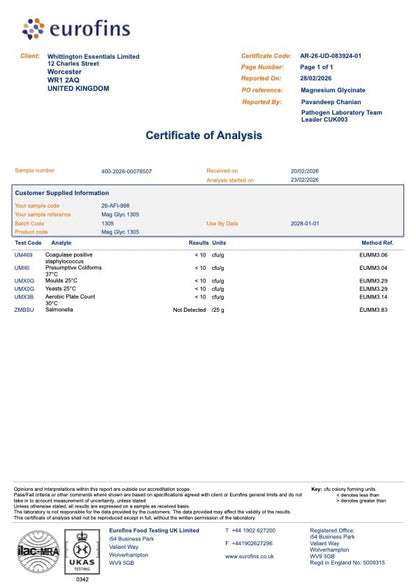 Magnesium Glycinate Supplements 1500mg