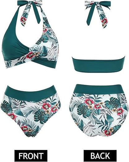 AI'MAGE Women's High Waisted Bikini Set