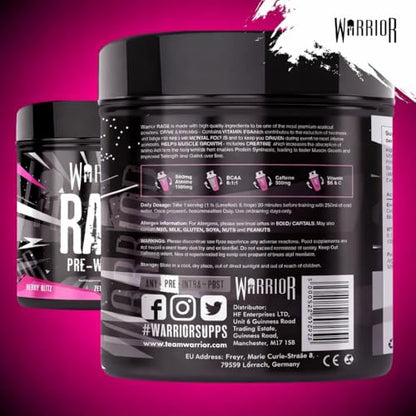 Warrior Rage Pre Workout Powder 392g