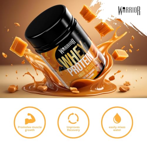 Warrior Whey Protein Powder 500g - Up to 36g* Protein per Shake – Low Sugar - Muscle Growth and Recovery Drink - Amazing Taste - 20 Servings - GMP Certified (Double Chocolate)