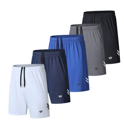 fovdtaa 5 Pack Mens Sports Shorts Men's Athletic Shorts with Pockets and Elastic Waistband, Quick Dry Workout Shorts for Men Running Trousers