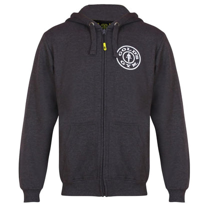 Gold's Gym GGSWT156 Men's Zip Through Sweater Hoody Printed Hooded Sweatshirt Hoodie
