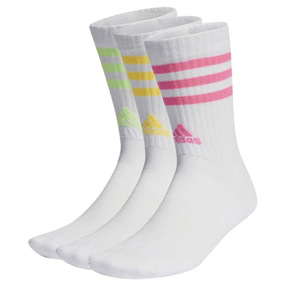 adidas Unisex 3-stripes Cushioned Crew Socks 3 Pairs Crew Socks (pack of 3)