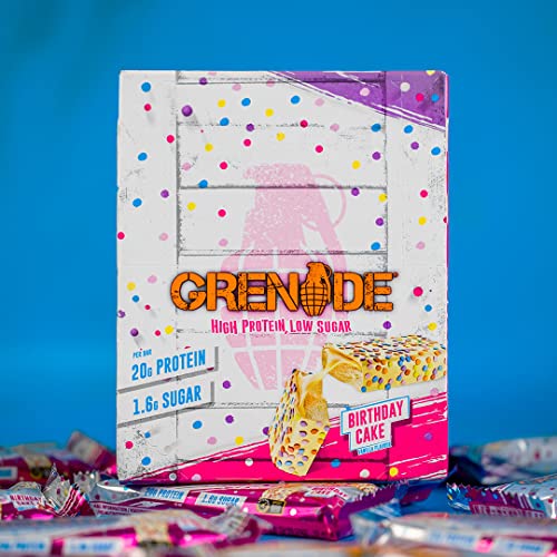 Grenade High Protein, Low Sugar Bar - White Chocolate Cookie, 12 x 60 g