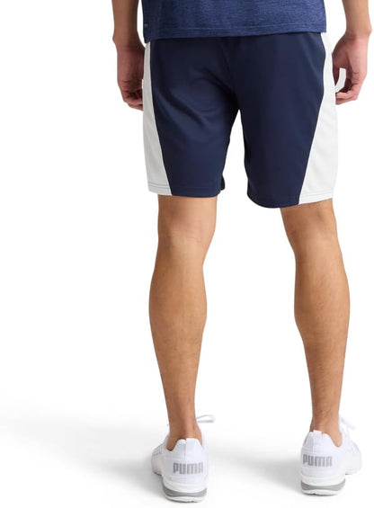 PUMA Mens Train All Day Tech 8 Inch Knit Athletic Shorts Casual Bottoms Casual - Blue