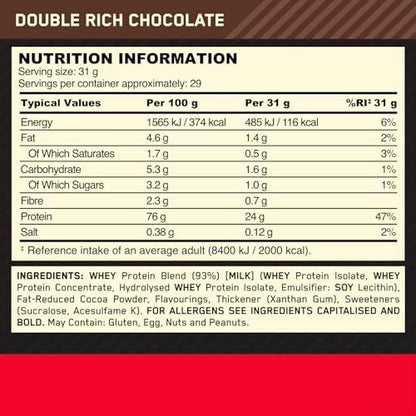 Optimum Nutrition Gold Standard 100% Whey Protein Powder
