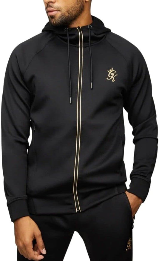 Gym King Mens Hoodie Reflect Poly Full Zip