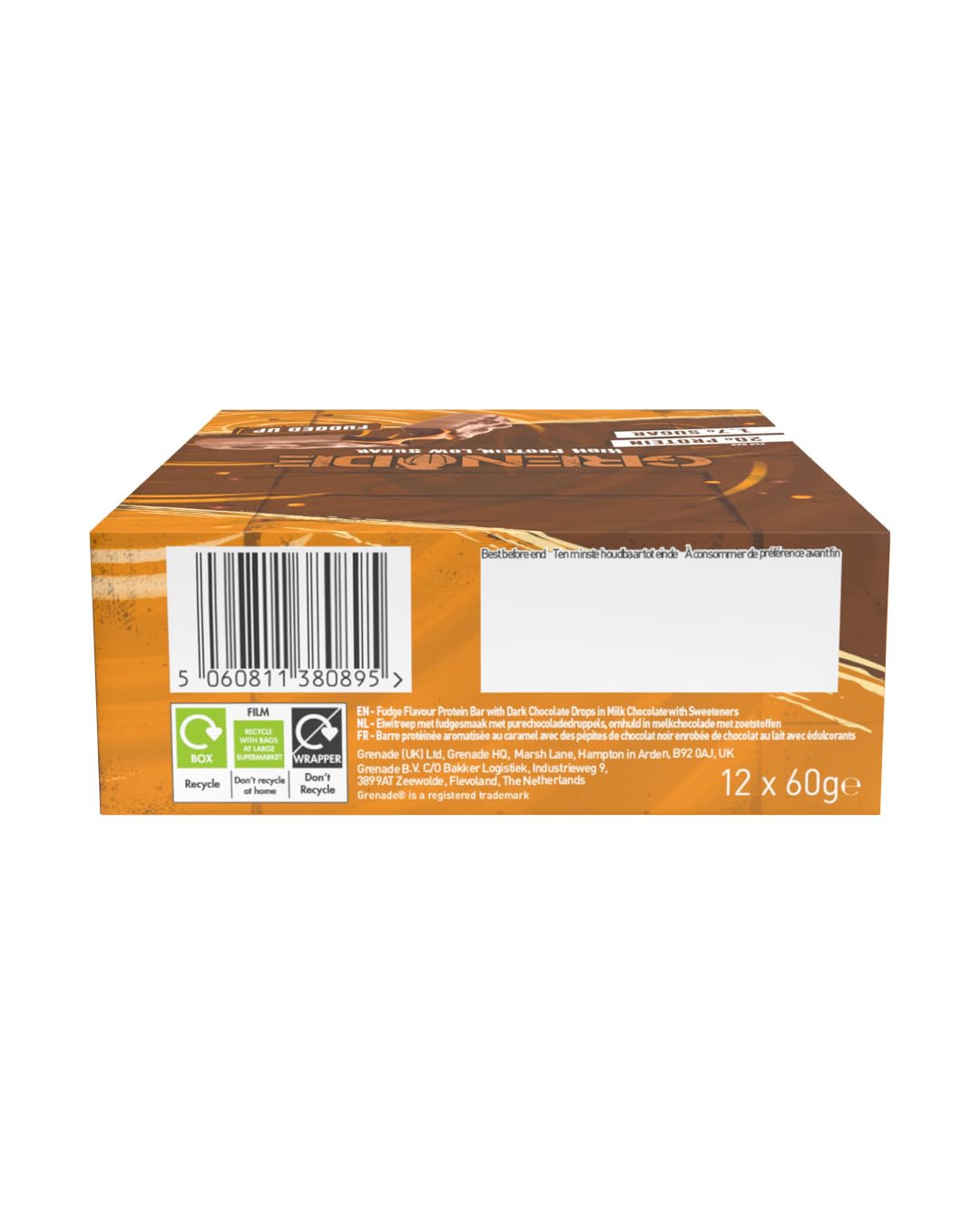 Grenade OREO Protein Bar - High Protein, Low Sugar, 12 x 60 g