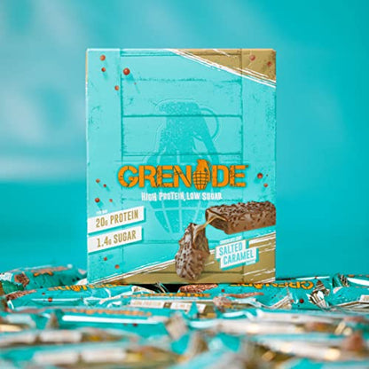 Grenade High Protein, Low Sugar Bar - White Chocolate Cookie, 12 x 60 g