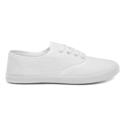 Red Fish Tai Womens Black Lace Up Canvas Shoe