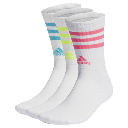 adidas Unisex Kids 3-stripes Cushioned Crew Socks 3 Pairs Crew Socks (pack of 3)