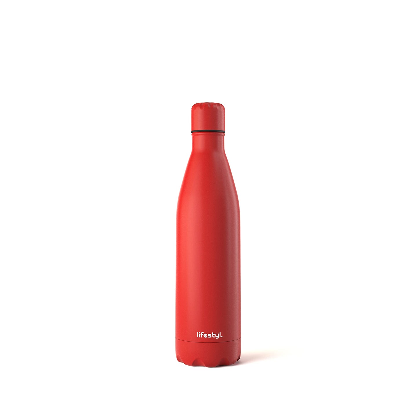 Lifestyl Stainless Steel Water Bottle | 24 Hrs Cold & 12 Hrs Hot| Thermoshield Technology Vacuum Insulated Metal Water Bottles, Leak-Proof Drinks Bottle for Gym, Yoga, Cycling (350 ml,Red)