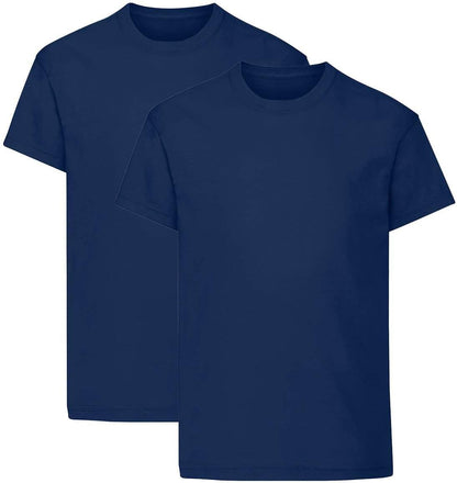Listers Schoolwear Boys T-Shirt (Pack of 2) 100% Cotton 1-15 Years