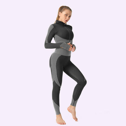 Veriliss Women's 3pcs Gym Tracksuit Sweatsuit Women's Activewear Sets 2024 Sport Yoga Fitness Clothing Ladies Workout Outfit Sportsuits for Running Jogging