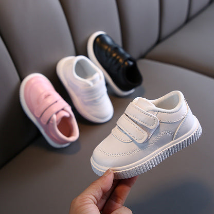 Kids’ Casual Trainers | Black, White & Pink