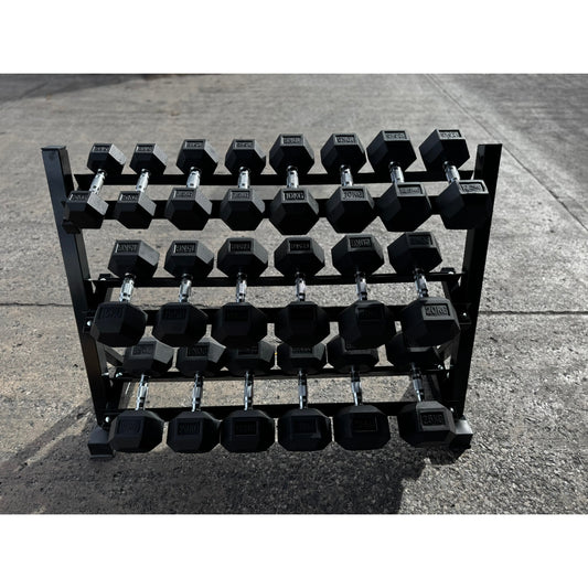 Dumbbells Weights Set Rubber Encased Cast Iron Weight Strength Training Equipment