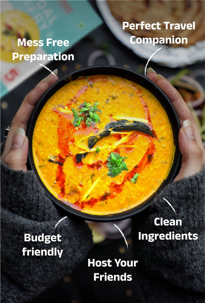 5 Minutes To Delhi Urad Dhal Camping Meal (Vegan)