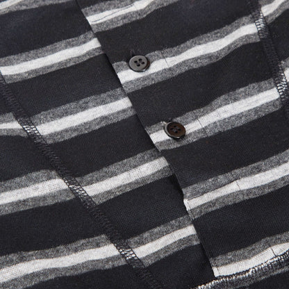 Boxer Shorts 6 Pack Striped Cotton Blend Stretch Men's Underwear Black Grey Breathable Soft Durable All Day Comfort
