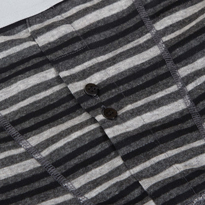 Boxer Shorts 6 Pack Striped Cotton Blend Stretch Men's Underwear Black Grey Breathable Soft Durable All Day Comfort