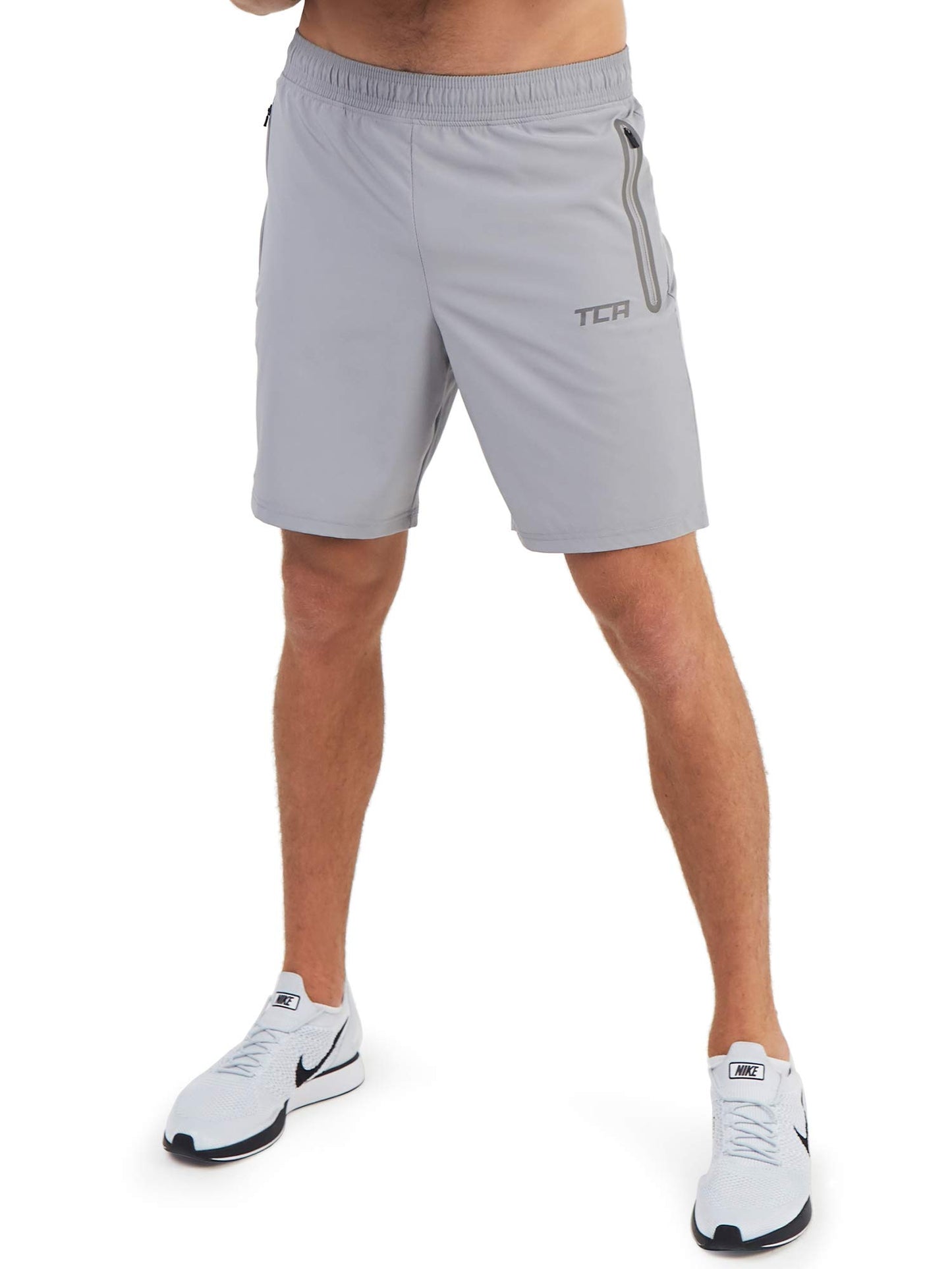 TCA Elite Tech Lightweight Mens Running Shorts Men Gym Shorts with Zip Pockets