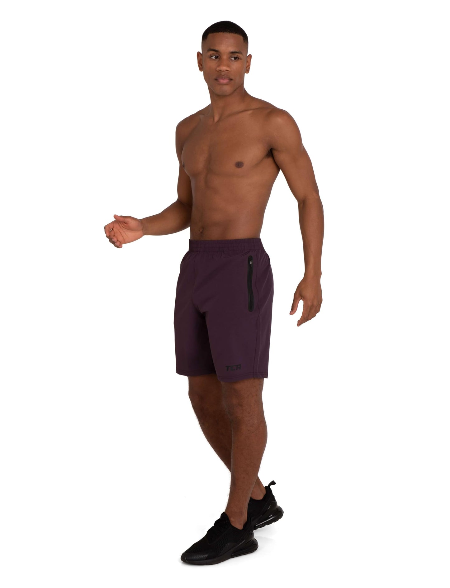 TCA Elite Tech Lightweight Mens Running Shorts Men Gym Shorts with Zip Pockets