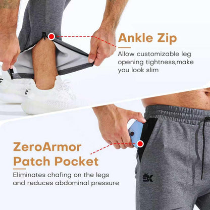 BROKIG Mens Zero Armor Gym Jogger Bottoms