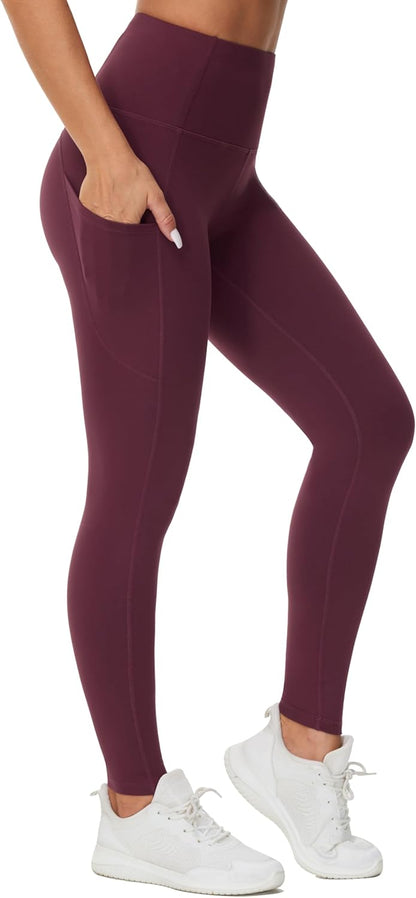 THE GYM PEOPLE Thick High Waist Yoga Pants with Pockets