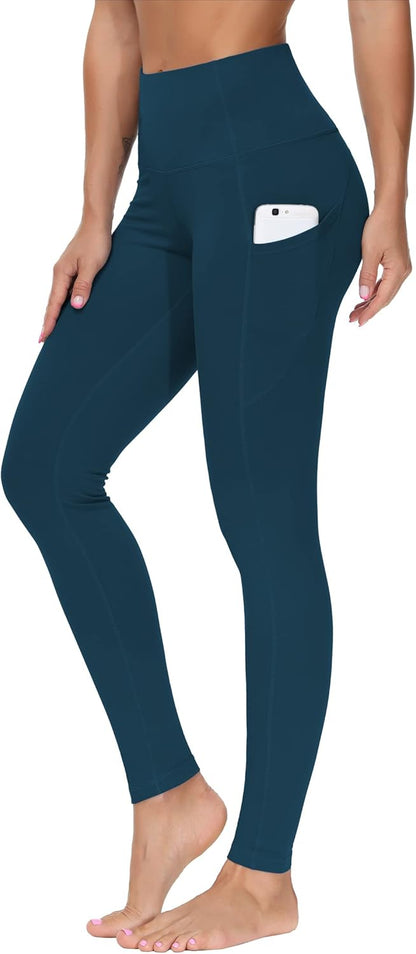 THE GYM PEOPLE Thick High Waist Yoga Pants with Pockets