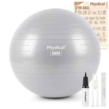 PhysKcal Gym Ball 55-85cm Exercise Swiss Ball