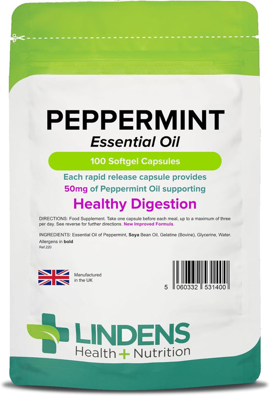 Lindens - Peppermint Oil 50mg Capsules