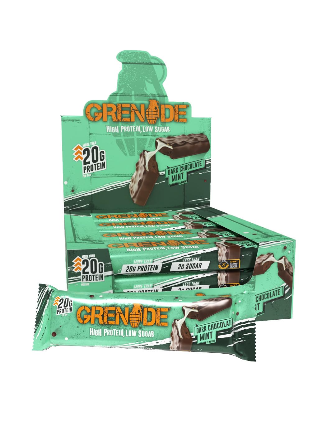 Grenade OREO Protein Bar - High Protein, Low Sugar, 12 x 60 g