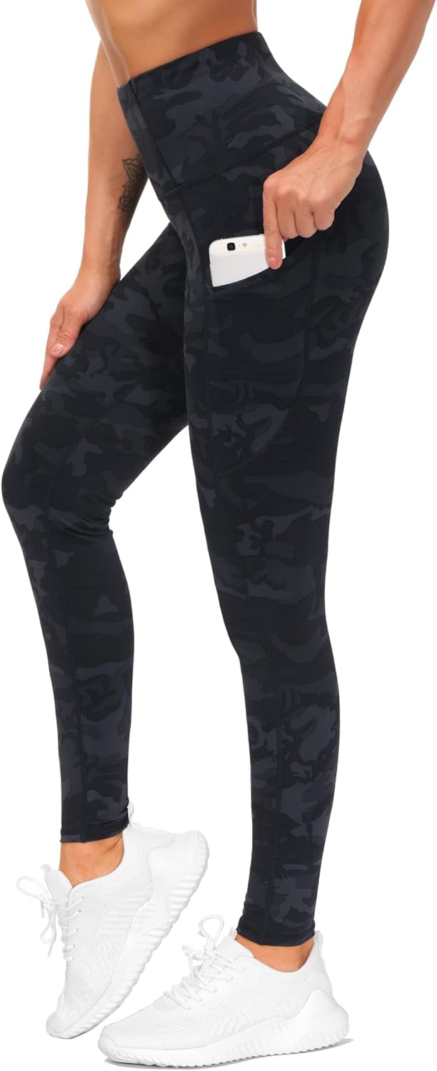 THE GYM PEOPLE Thick High Waist Yoga Pants with Pockets