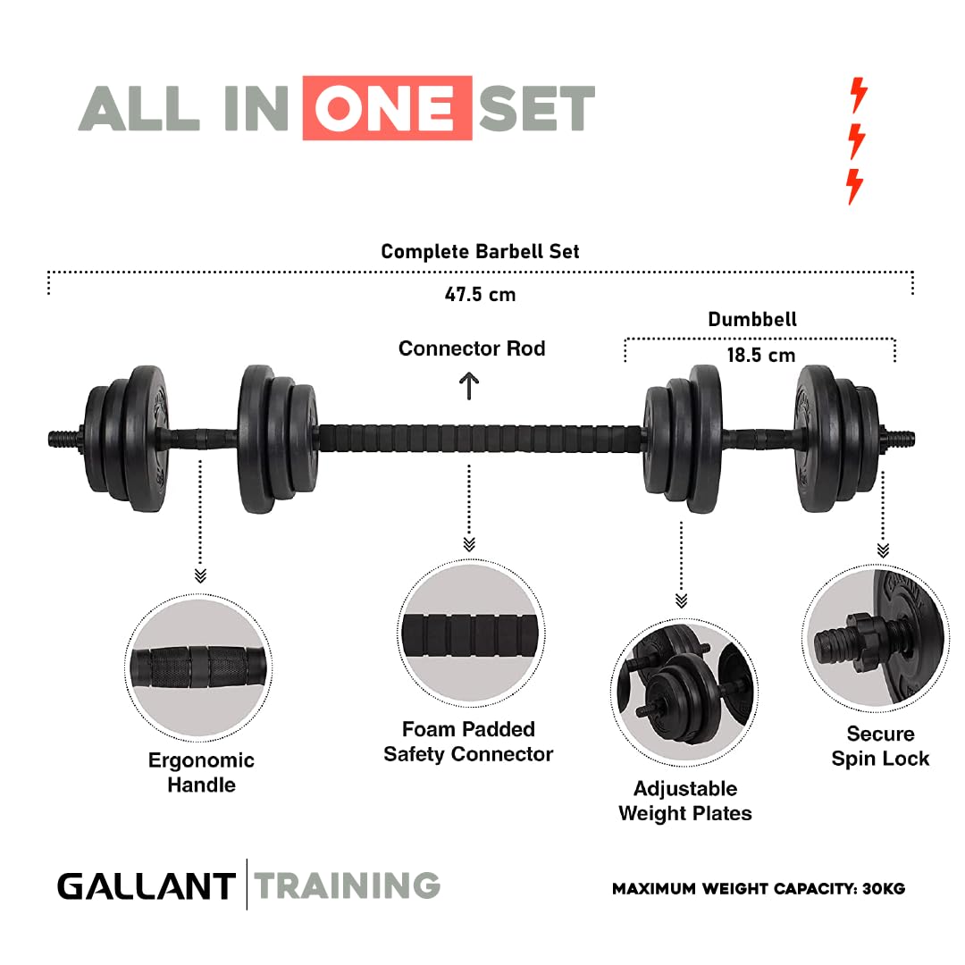 Gallant Adjustable Dumbbells Set, Hand Free Weights Dumbbells Set for Strength Training, Weight Lifting, Bodybuilding- Weight Sets for Men and Women