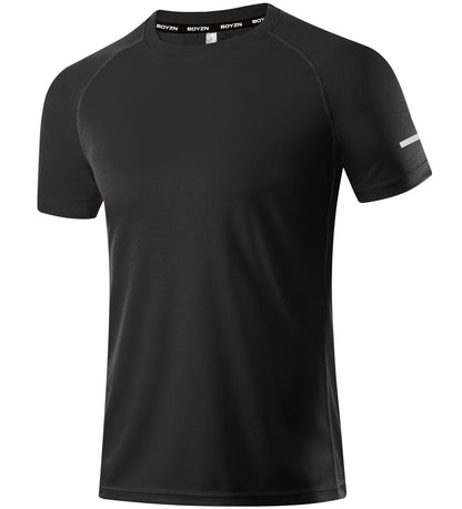 Boyzn 1, 3 or 5 Pack Men's Workout Running Shirts, Dry Fit Moisture Wicking T-Shirts, Sports Gym Athletic Short Sleeve Shirts